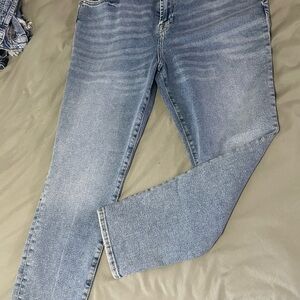 7 For All Mankind Light Blue Straight Leg Jeans